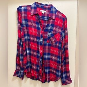 Red white and blue flannel